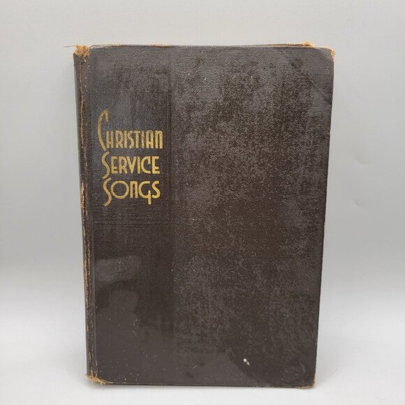 1938 Christian Service Songs Hymnal Hardcover Book Religious Music Songbook - Picture 1 of 11